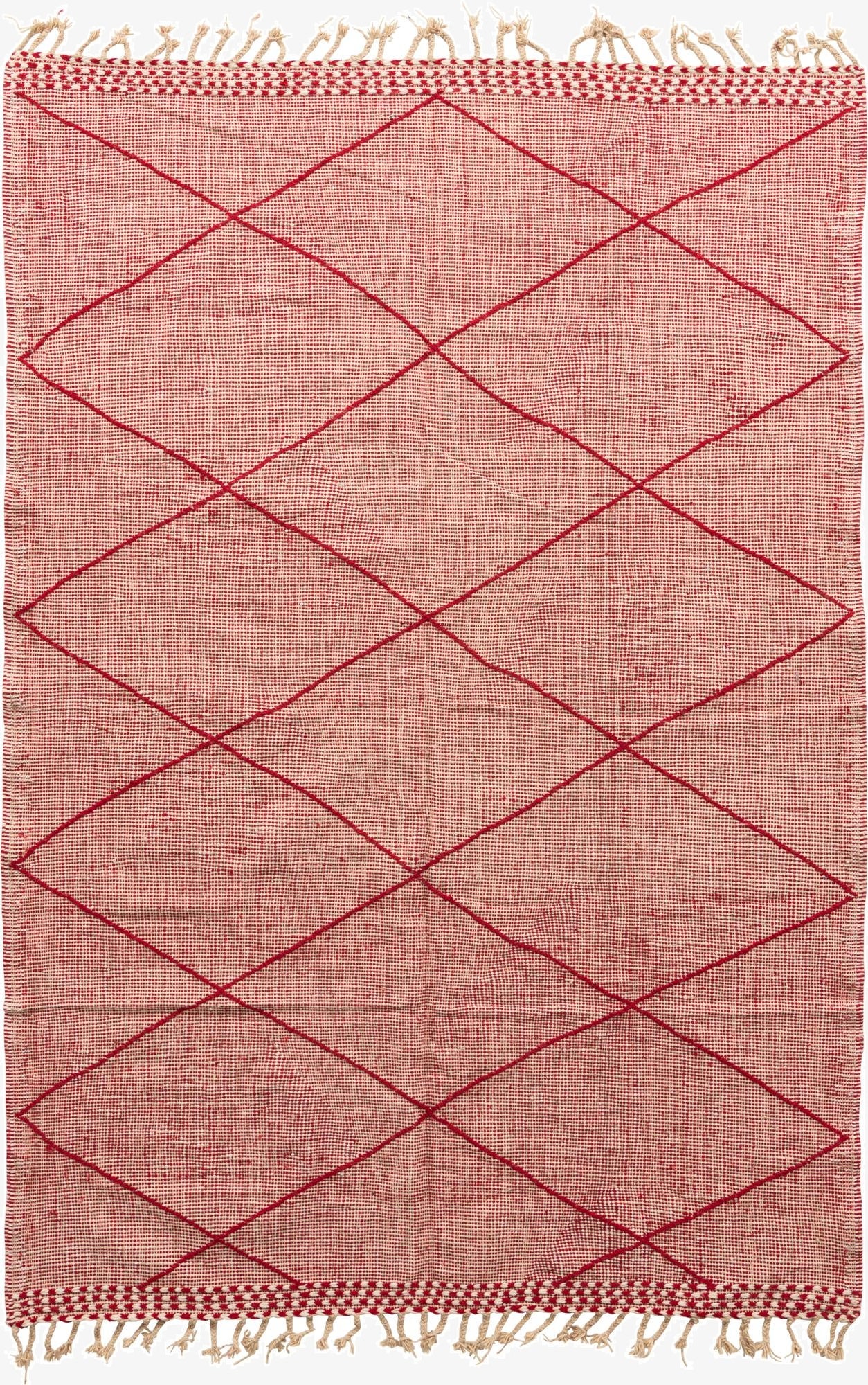  6' 4 x 9' 6  Hand Knotted Moroccan Wool Rug