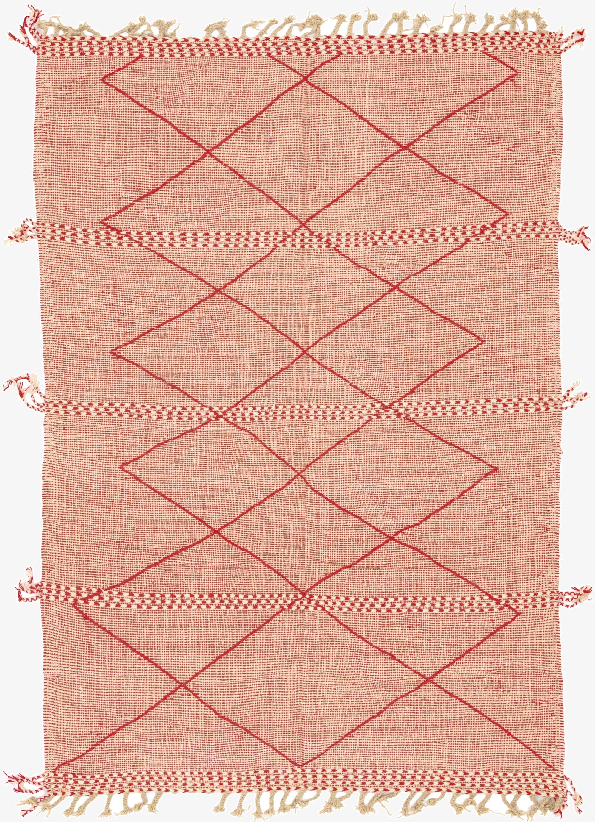  6' 5 x 9' 6  Hand Knotted Moroccan Wool Rug