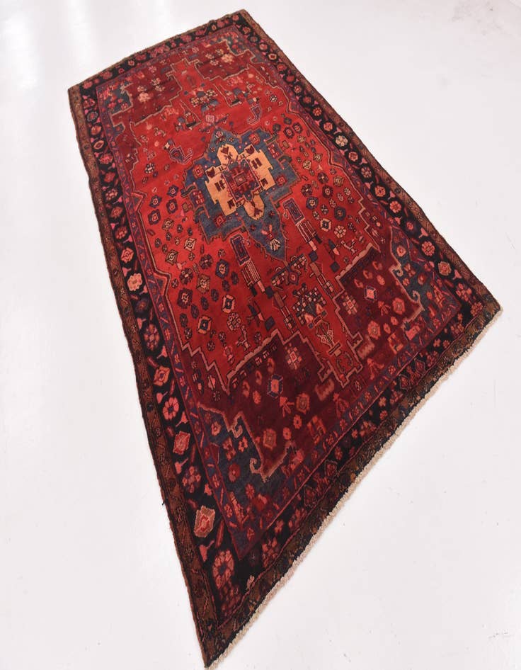 Detail image of  5' 10 x 9' 5  Hand Knotted Nahavand Persian Wool Rug