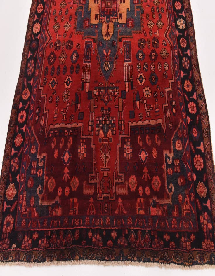 Detail image of  5' 10 x 9' 5  Hand Knotted Nahavand Persian Wool Rug