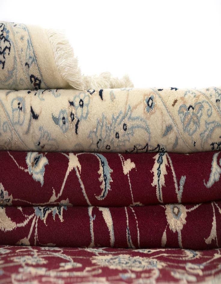 Detail image of  8' 2 x 11' 2  Hand Knotted Nain Persian Rug