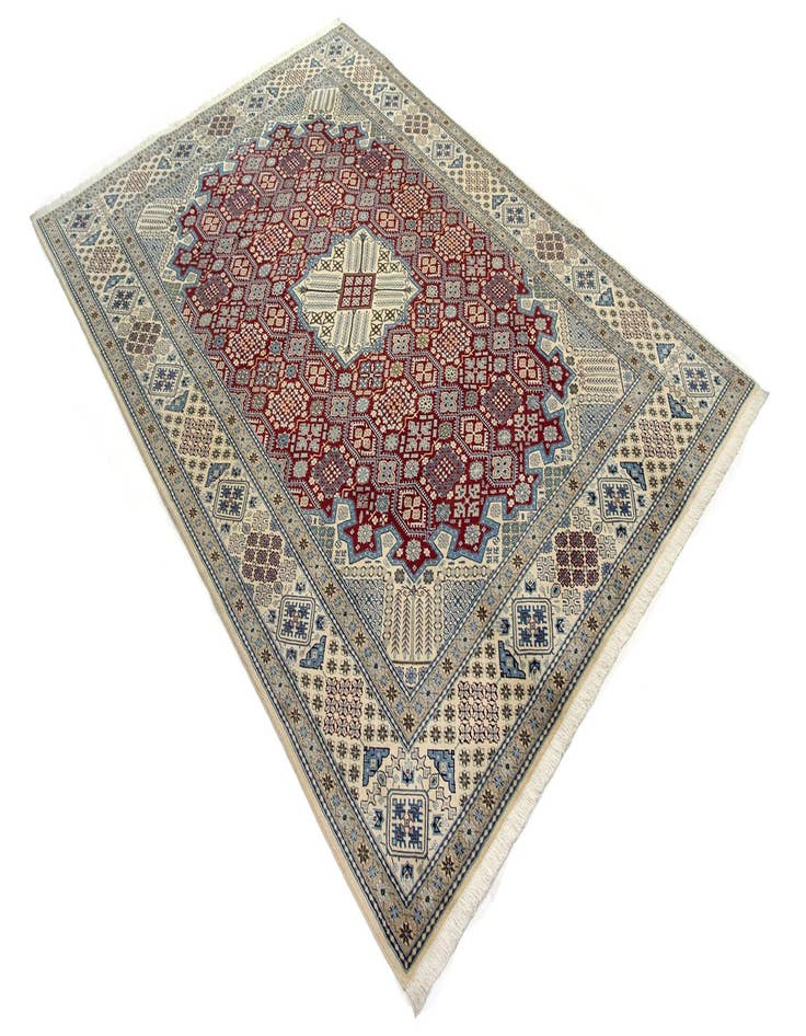 Detail image of  8' x 11' 4  Hand Knotted Nain Persian Rug