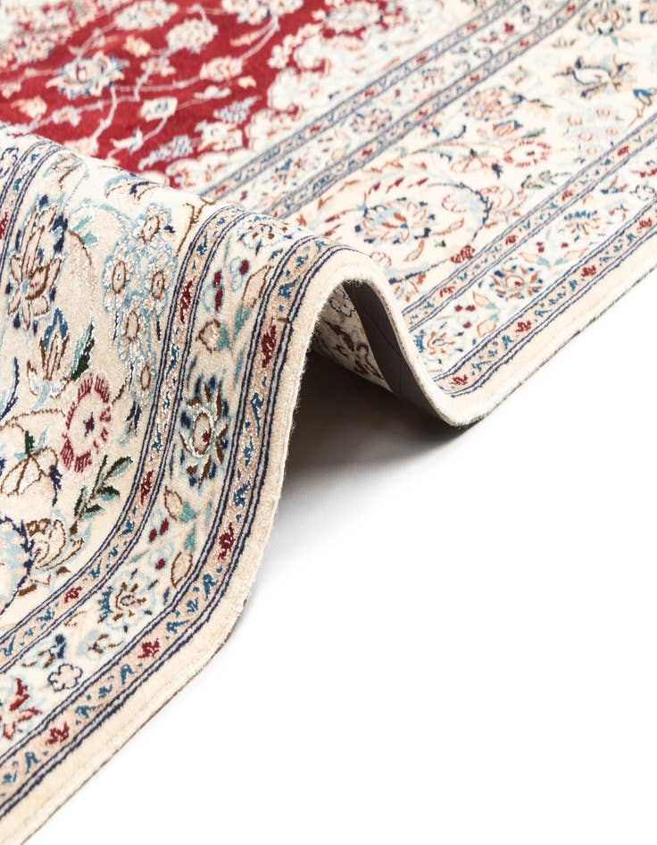 Detail image of  6' 7 x 6' 7  Hand Knotted Nain Rug