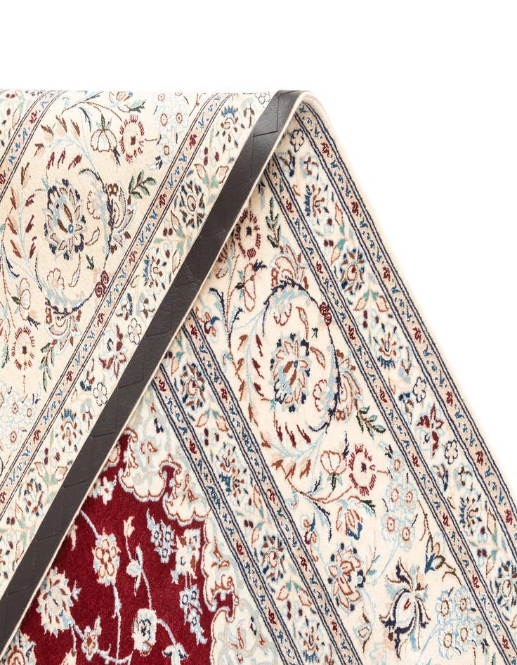 Detail image of  6' 7 x 6' 7  Hand Knotted Nain Rug