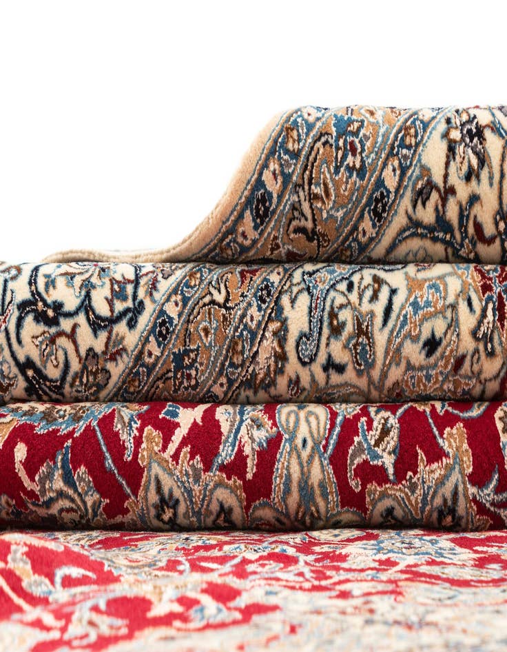 Detail image of  7' 1 x 10' 2  Hand Knotted Nain Rug