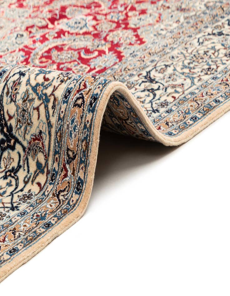 Detail image of  7' 1 x 10' 2  Hand Knotted Nain Rug