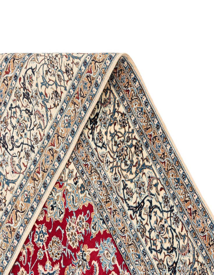 Detail image of  7' 1 x 10' 2  Hand Knotted Nain Rug