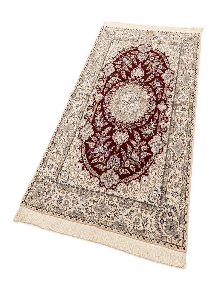 Detail image of  4' 11 x 7' 7  Hand Knotted Nain Rug