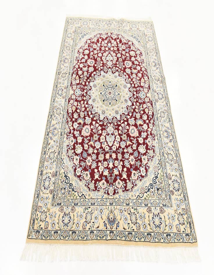 Detail image of  4' 10 x 6' 10  Hand Knotted Nain Persian Rug