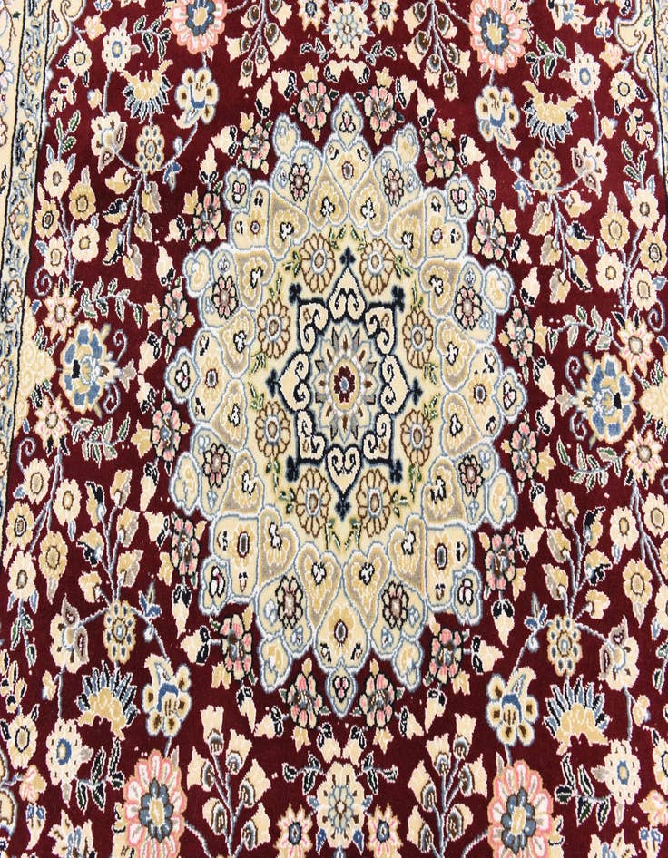 Detail image of  4' 10 x 6' 10  Hand Knotted Nain Persian Rug