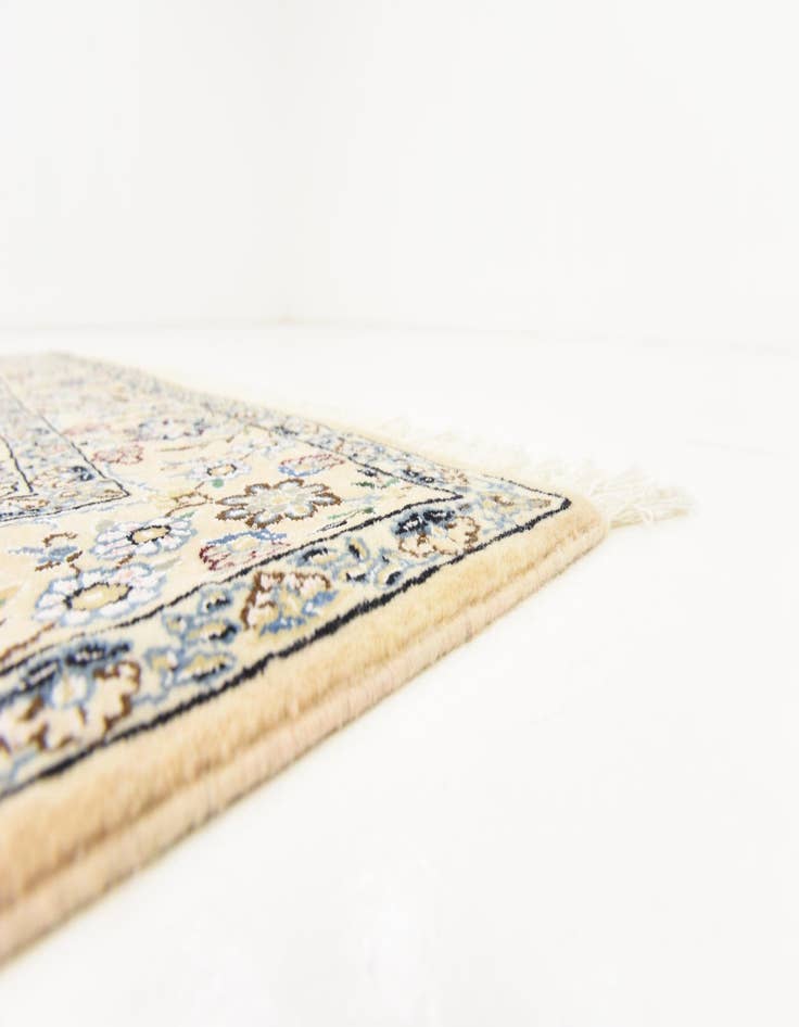 Detail image of  4' 10 x 6' 10  Hand Knotted Nain Persian Rug