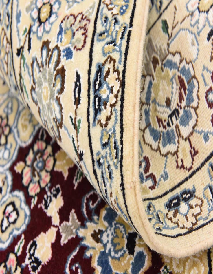 Detail image of  4' 10 x 6' 10  Hand Knotted Nain Persian Rug