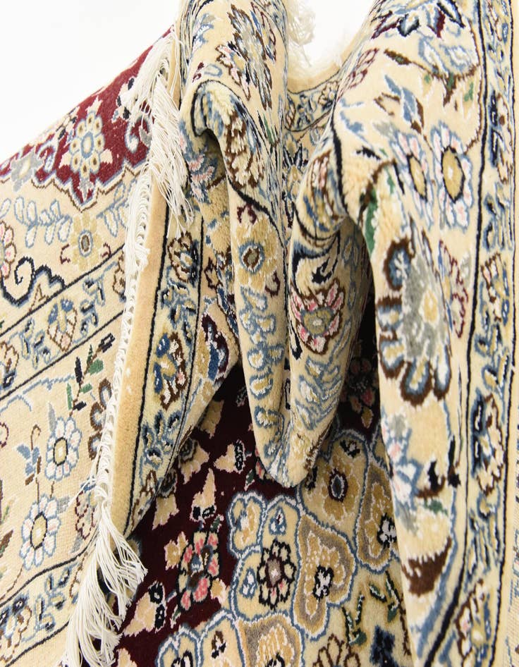 Detail image of  4' 10 x 6' 10  Hand Knotted Nain Persian Rug