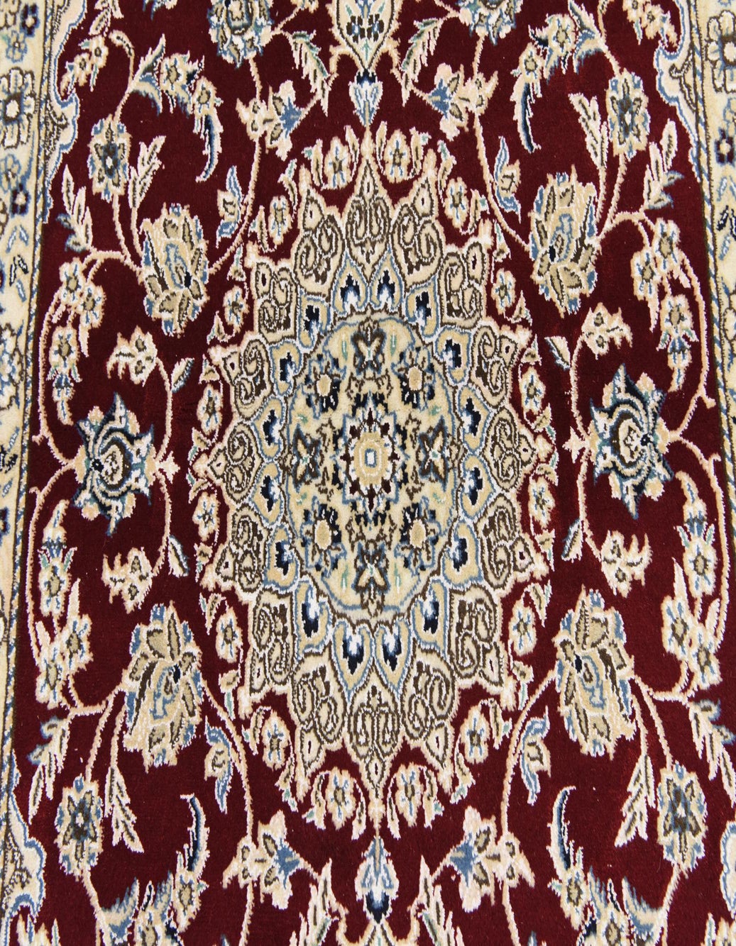 Red 3' x 4' 6 Hand Knotted Nain Persian Rug | Rugs.com