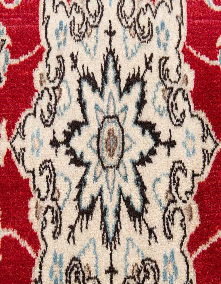 Detail image of  2' 10 x 4' 10  Hand Knotted Nain Persian Wool Rug