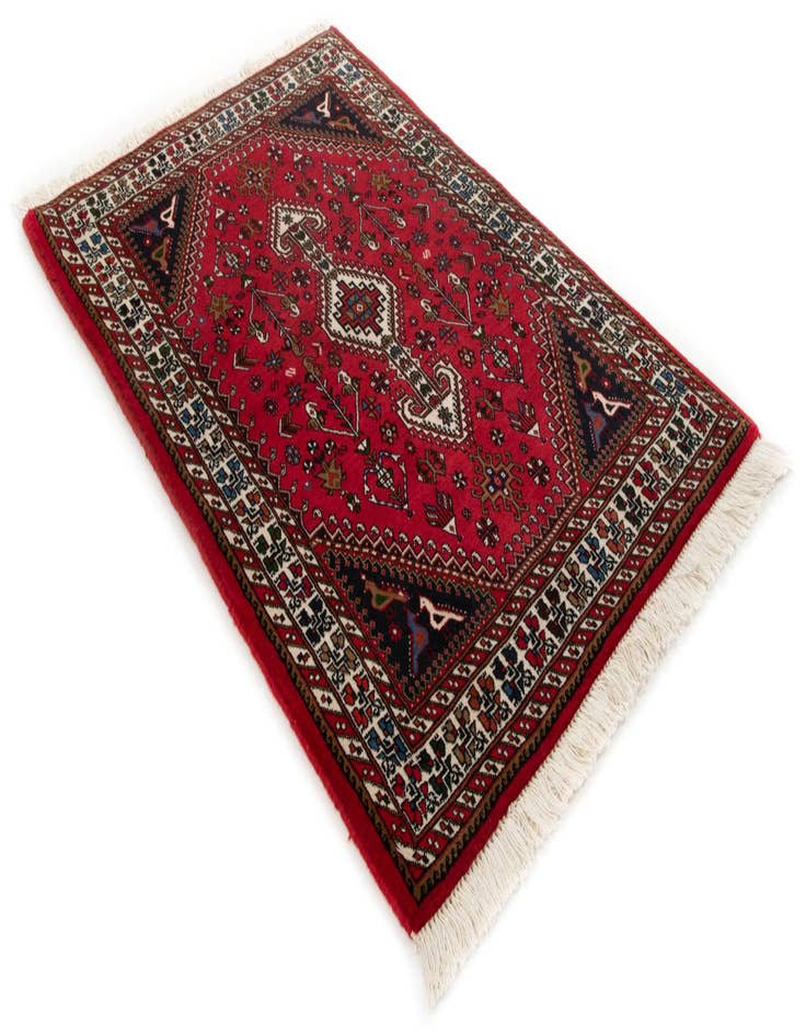 Detail image of  3' 5 x 5'  Hand Knotted Nasrabad Persian Wool Rug