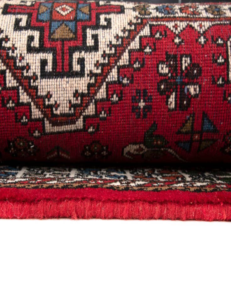 Detail image of  3' 5 x 5'  Hand Knotted Nasrabad Persian Wool Rug