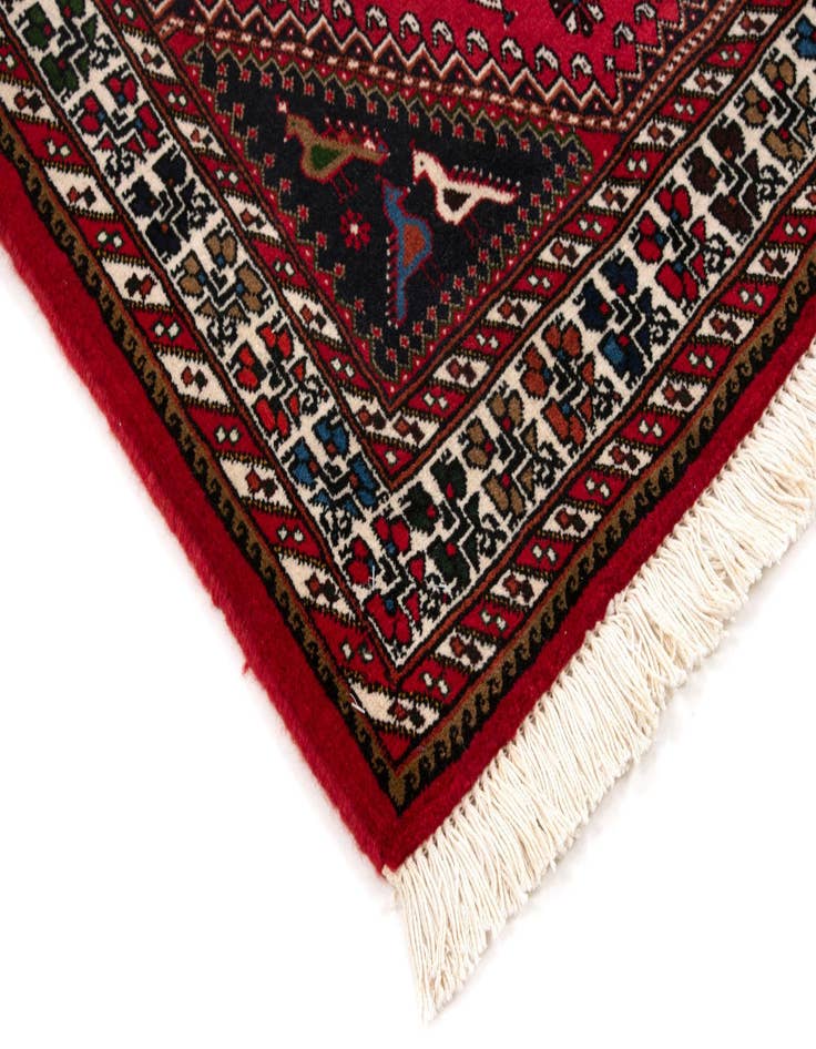 Detail image of  3' 5 x 5'  Hand Knotted Nasrabad Persian Wool Rug