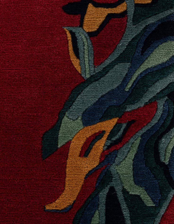 Detail image of  5' 1 x 6' 6  Hand Knotted Nepal Wool Rug