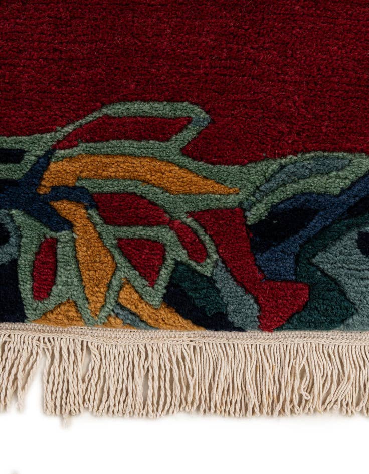 Detail image of  5' 1 x 6' 6  Hand Knotted Nepal Wool Rug