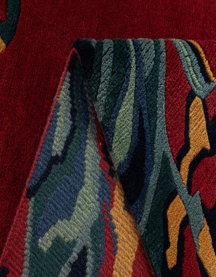 Detail image of  5' 1 x 6' 6  Hand Knotted Nepal Wool Rug