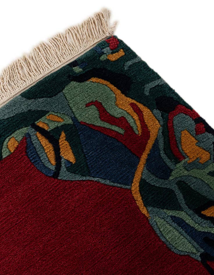 Detail image of  5' 1 x 6' 6  Hand Knotted Nepal Wool Rug