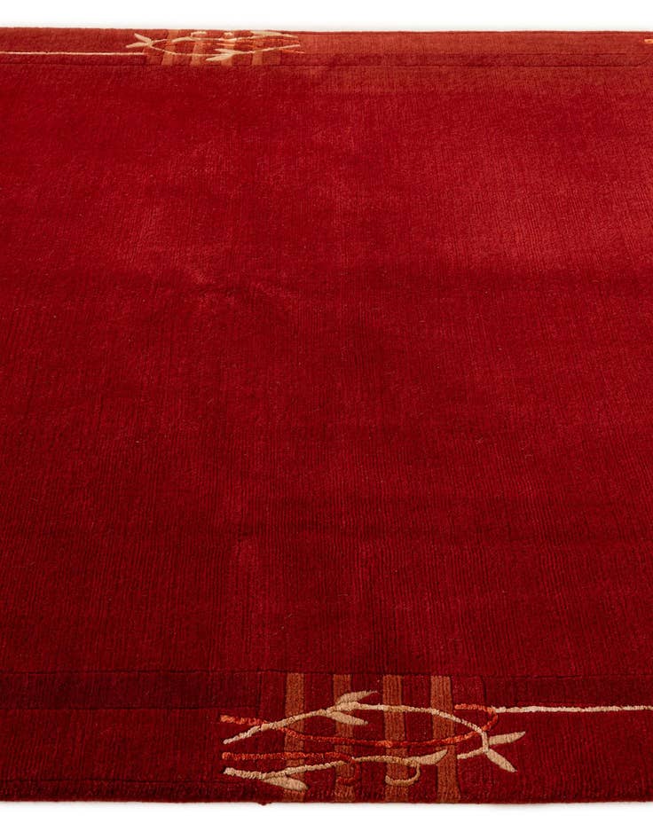 Detail image of  5' 9 x 7' 11  Hand Knotted Nepal Rug