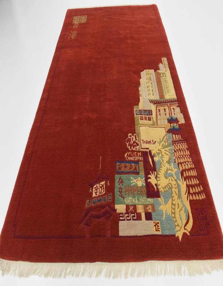 Detail image of  6' 8 x 9' 9  Hand Knotted Nepal Wool Rug