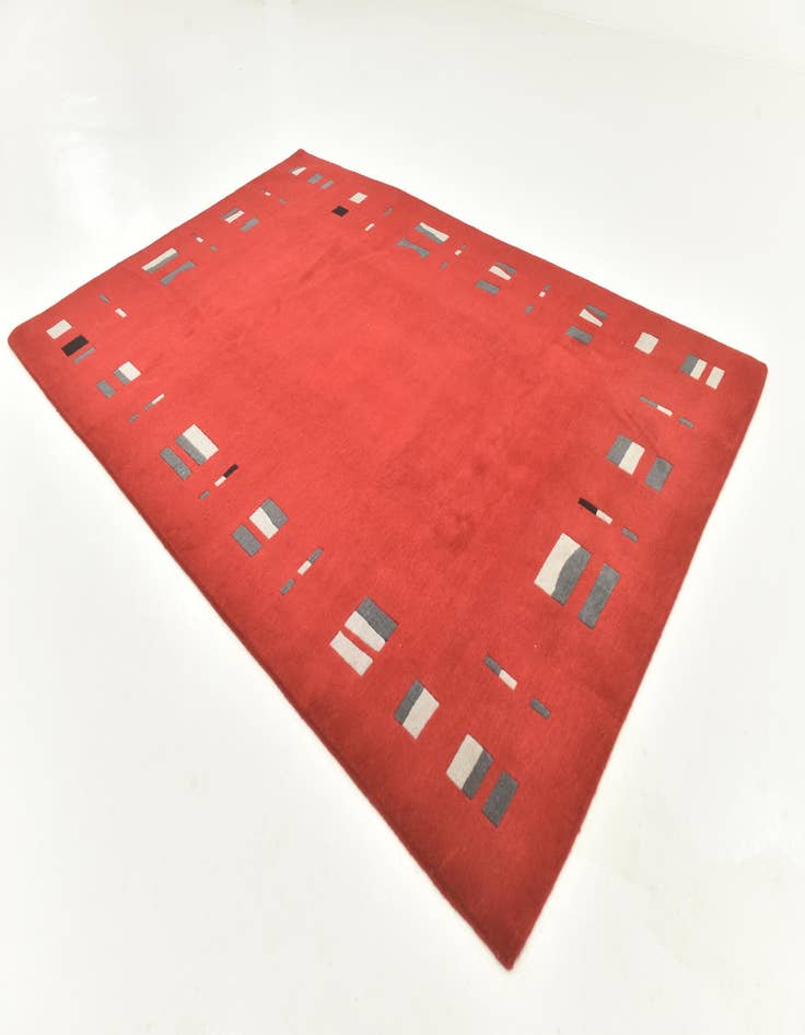 Detail image of  6' 7 x 10' 1  Hand Knotted Nepal Wool Rug