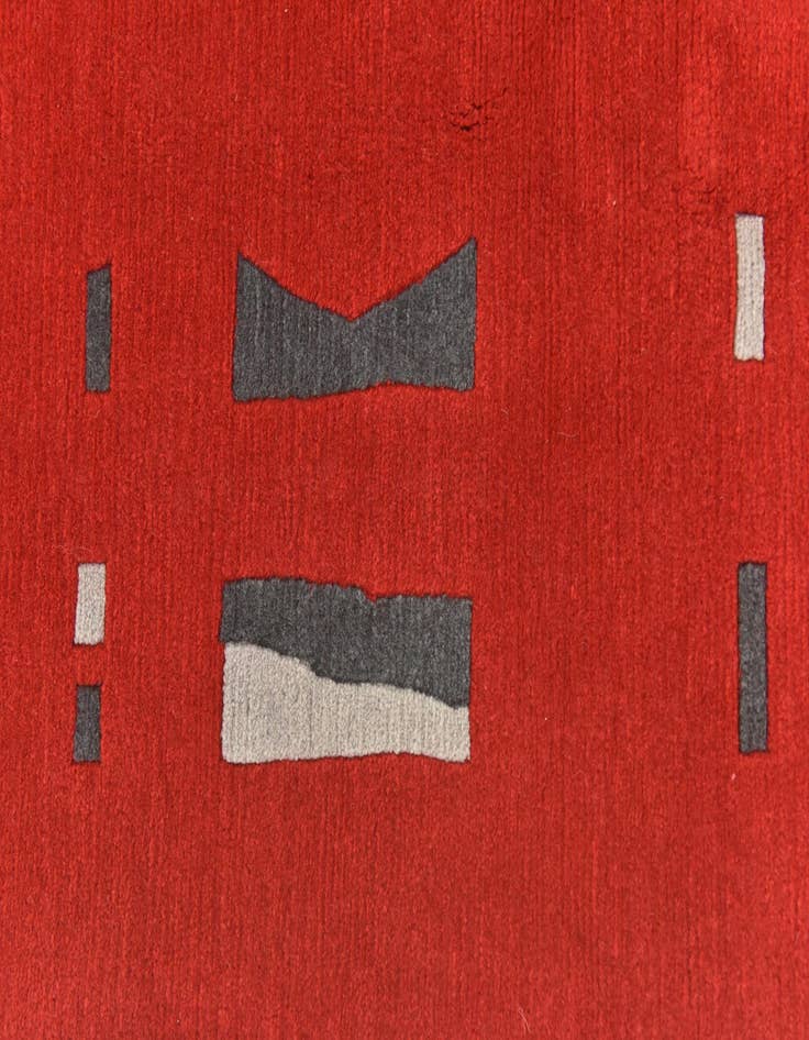 Detail image of  6' 7 x 10' 1  Hand Knotted Nepal Wool Rug