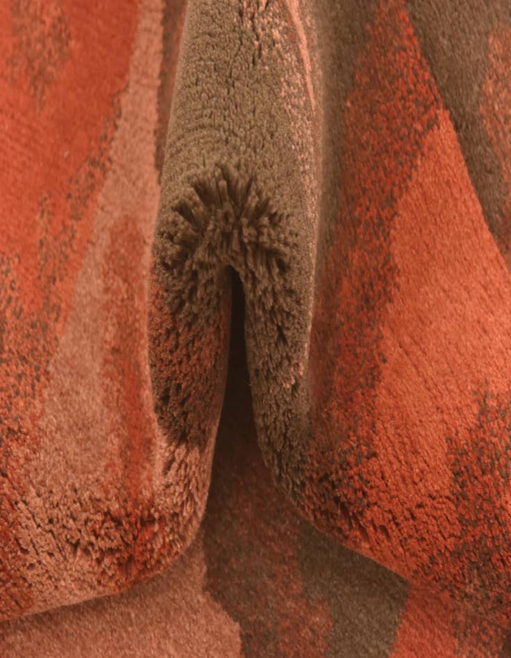 Detail image of  4' x 5' 10  Hand Knotted Nepal Wool Rug