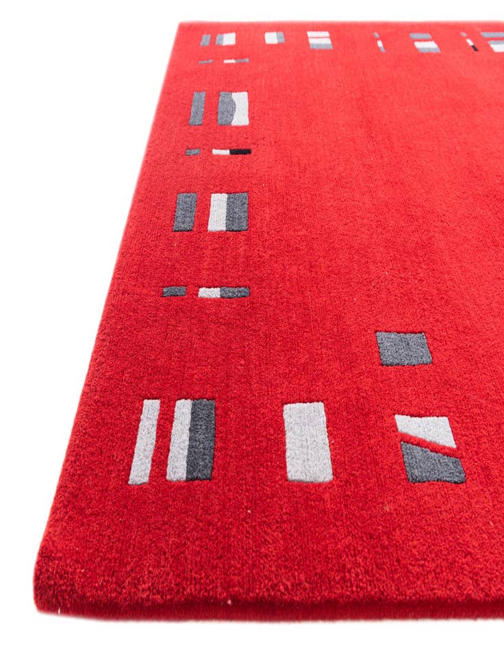 Detail image of  5' 6 x 8'  Hand Knotted Nepal Wool Rug