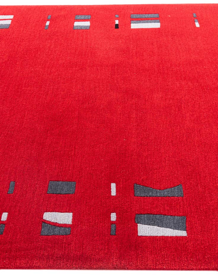 Detail image of  5' 6 x 8'  Hand Knotted Nepal Wool Rug