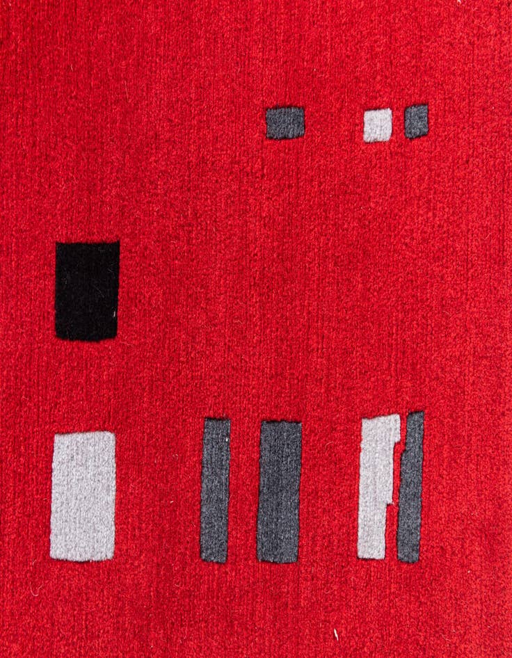 Detail image of  5' 6 x 8'  Hand Knotted Nepal Wool Rug