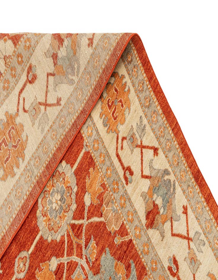 Detail image of  8' 1 x 11' 2  Hand Knotted Oushak Rug