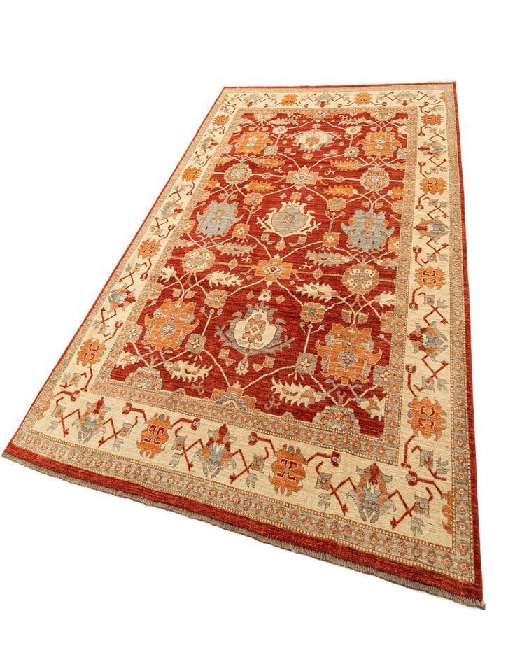 Detail image of  8' 2 x 11' 1  Hand Knotted Oushak Rug