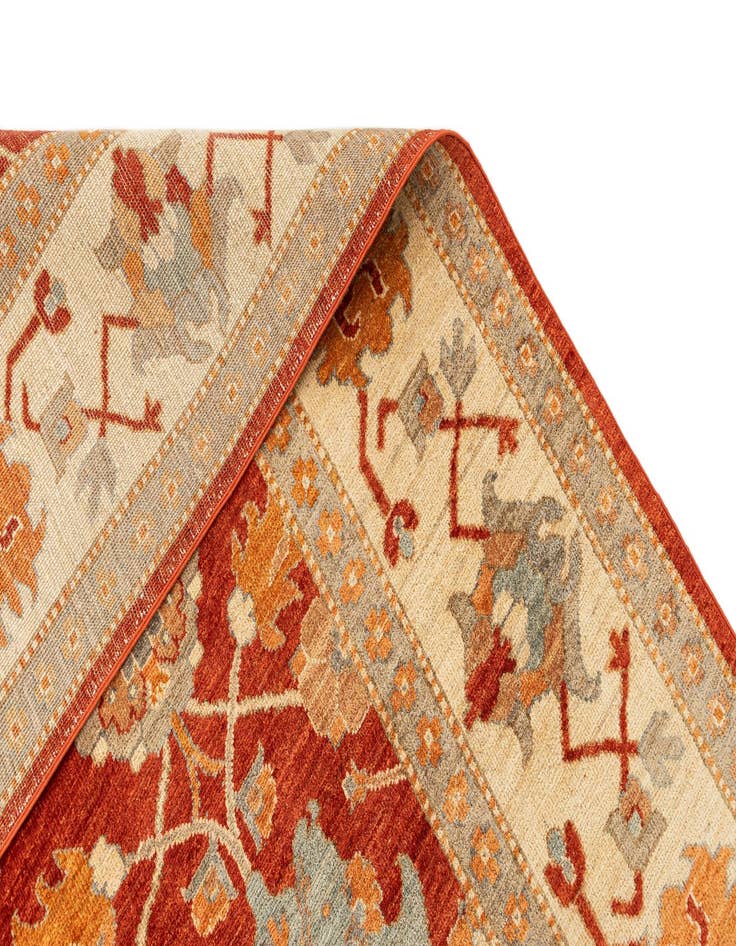 Detail image of  8' 2 x 11' 1  Hand Knotted Oushak Rug