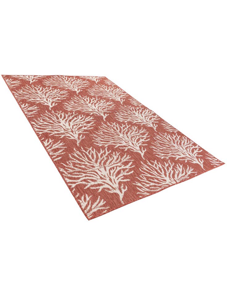 Detail image of  5' 3 x 7' 8  Washable Botanical Indoor / Outdoor Rug