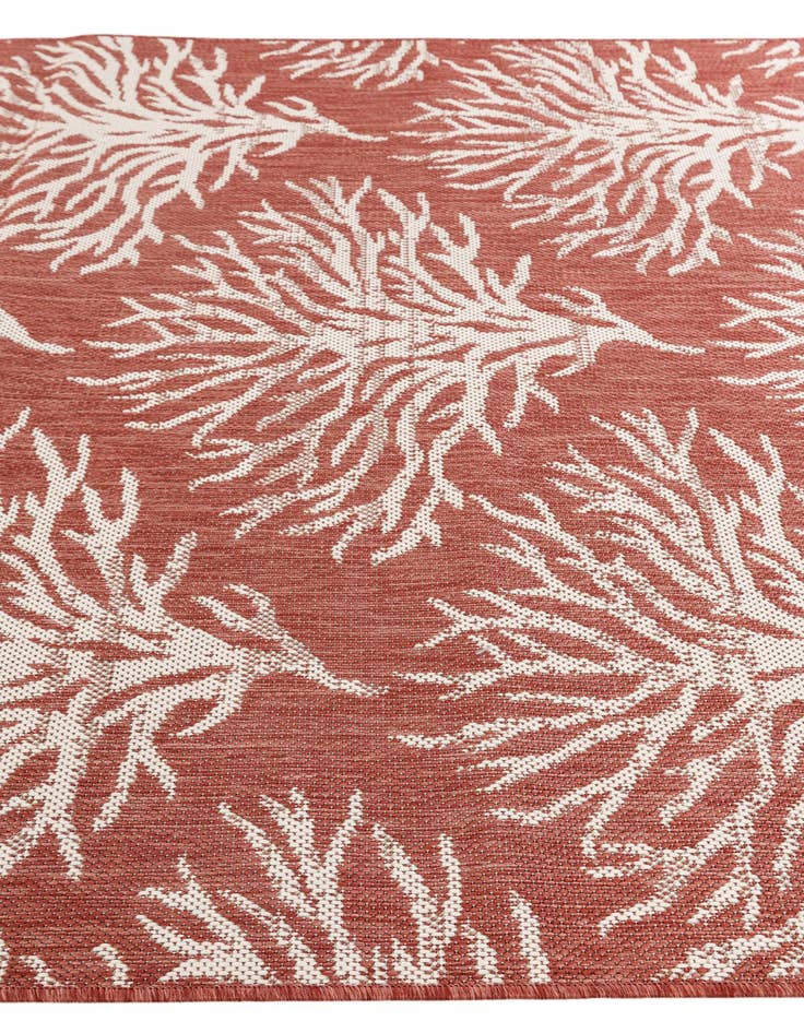 Detail image of  5' 3 x 7' 8  Washable Botanical Indoor / Outdoor Rug