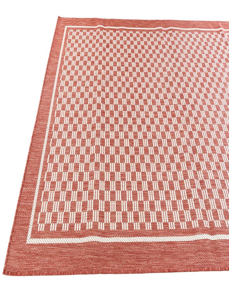 Detail image of 5' 3 x 7' 7 Washable Modern Indoor / Outdoor Rug