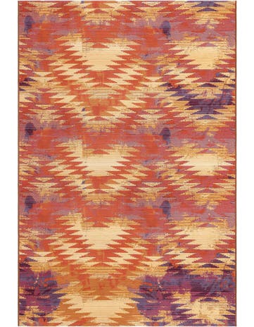 5' 3 x 8' Washable Modern Indoor / Outdoor Rug
