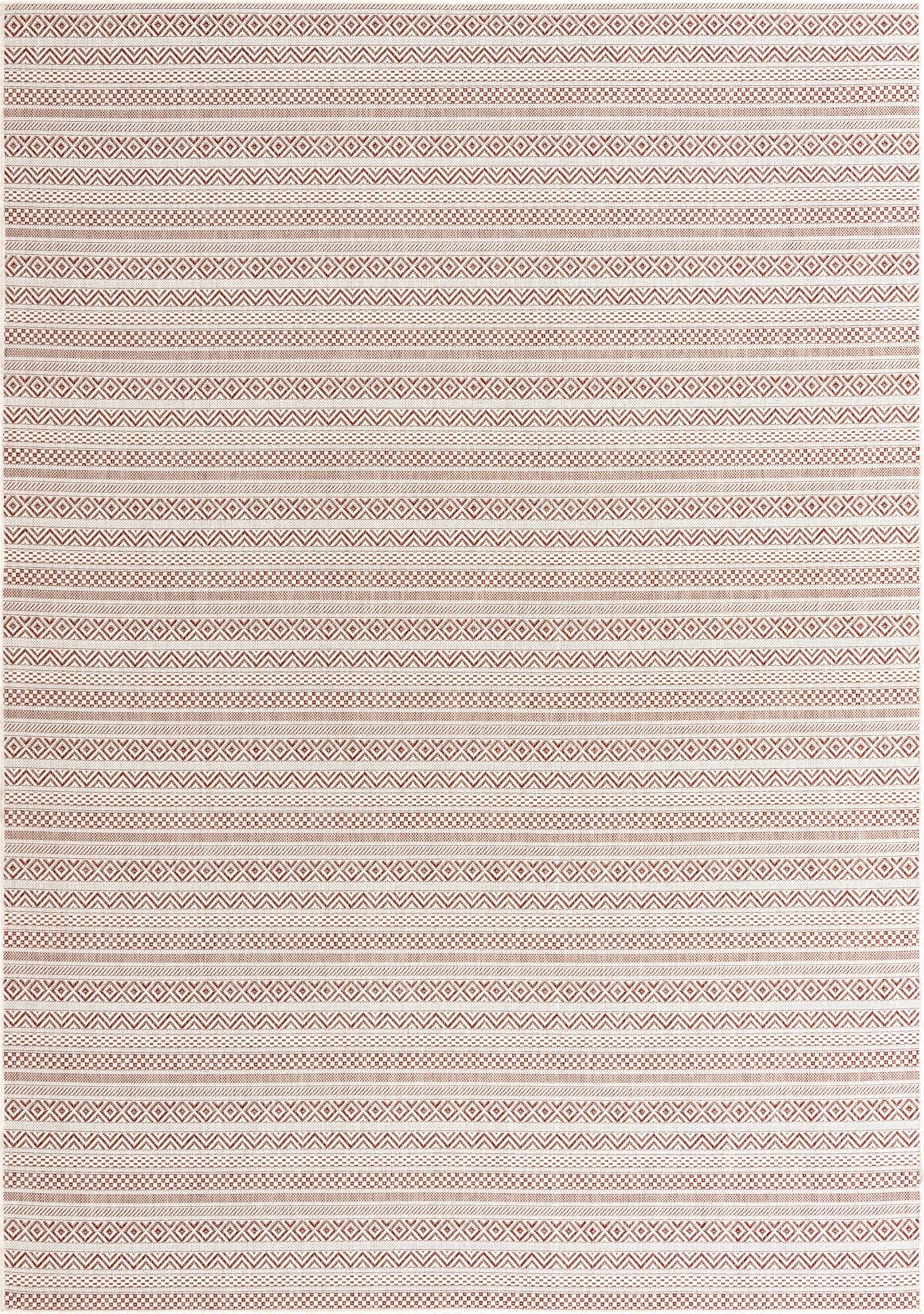  7' x 10'  Washable Ribbon Indoor / Outdoor Rug