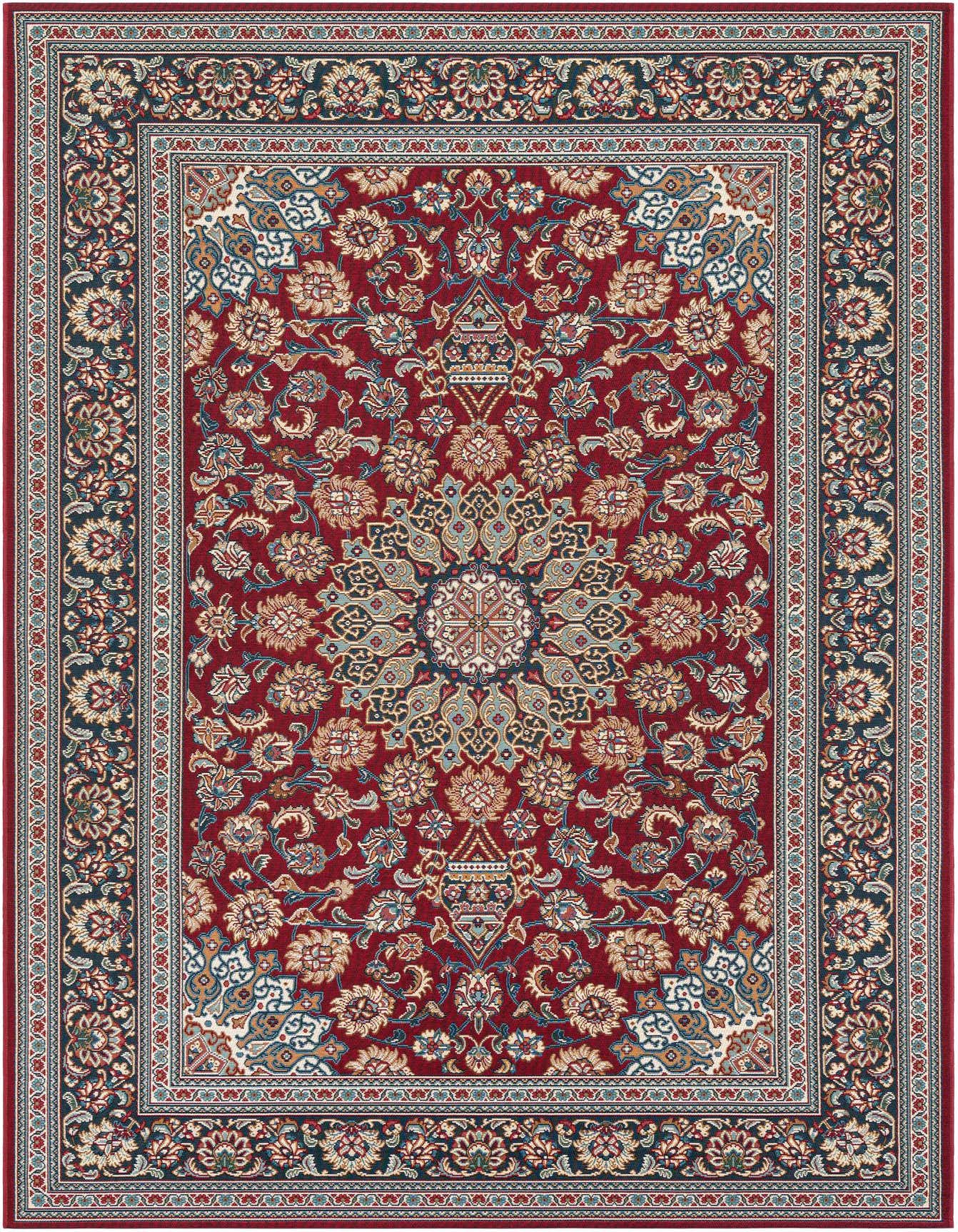 Primary image  6' 1 x 9'  Washable Traditional Indoor / Outdoor Rug