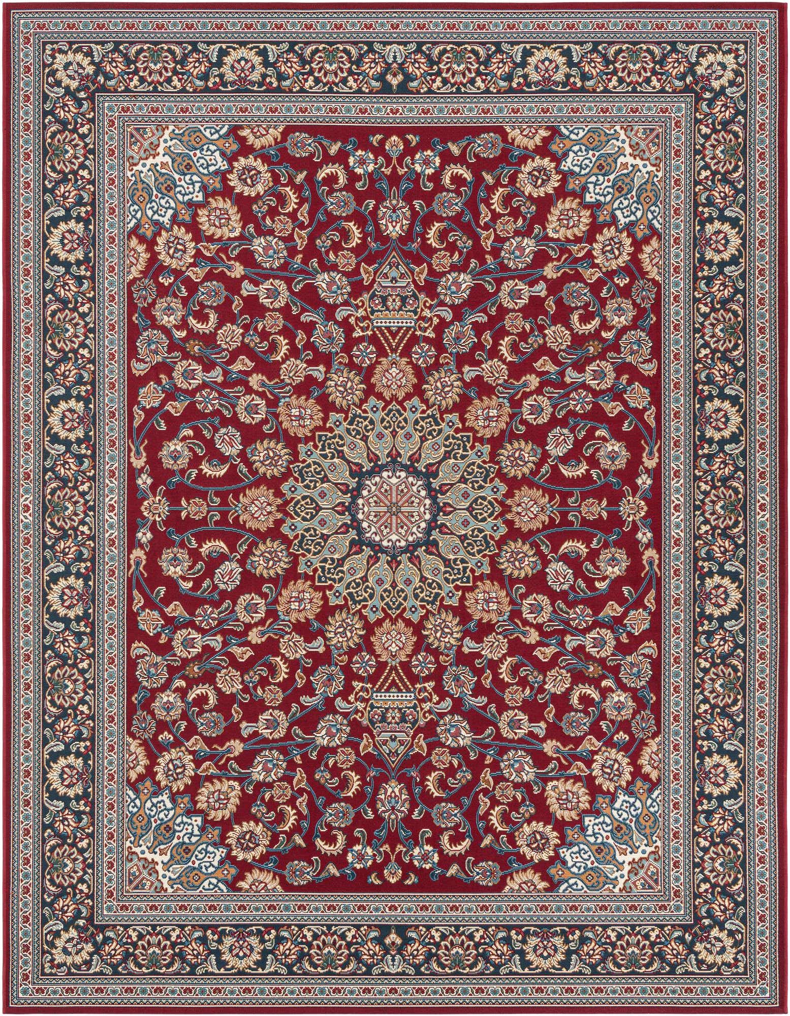 Primary image  7' 10 x 10'  Washable Traditional Indoor / Outdoor Rug