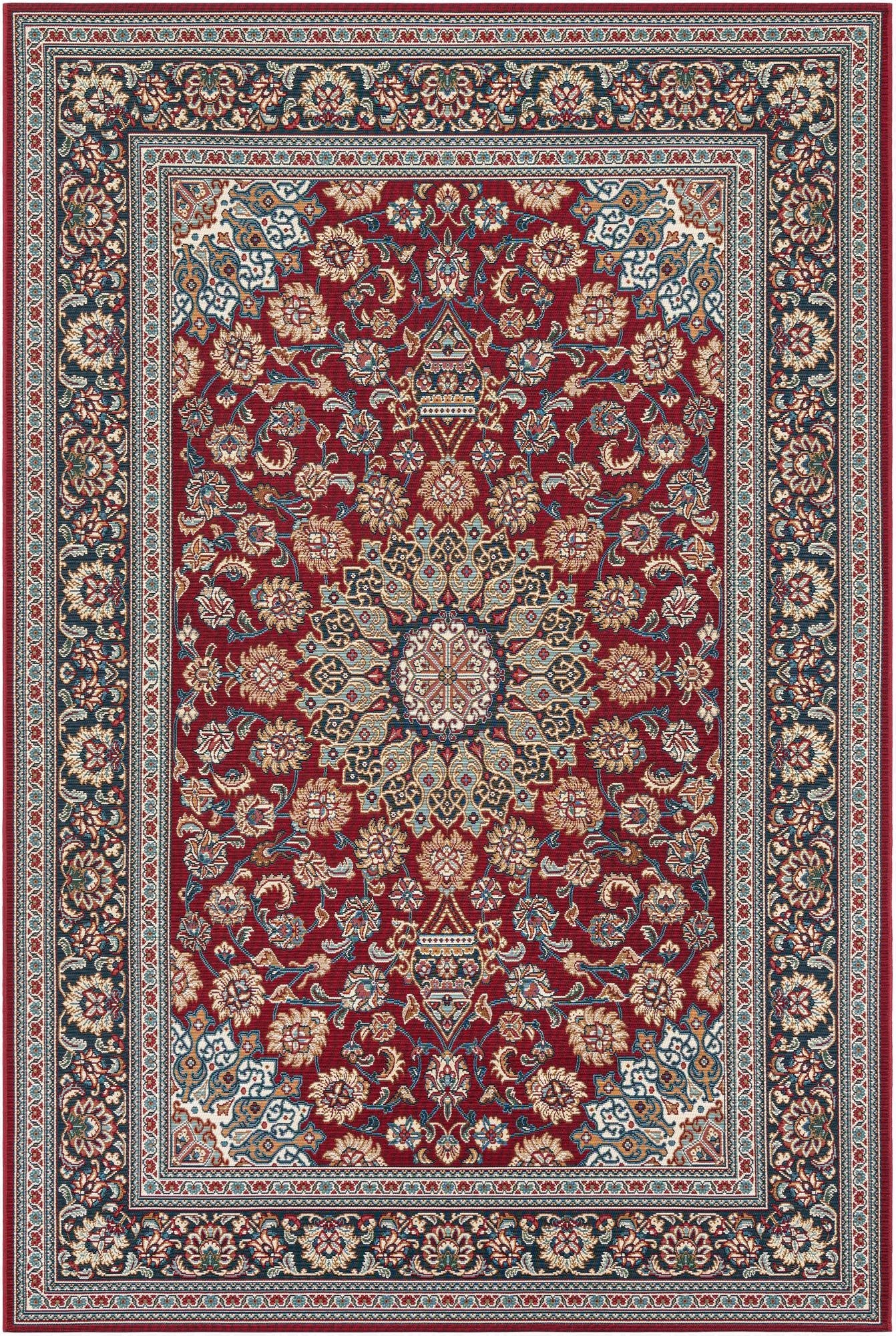  6' 1 x 9'  Washable Traditional Indoor / Outdoor Rug