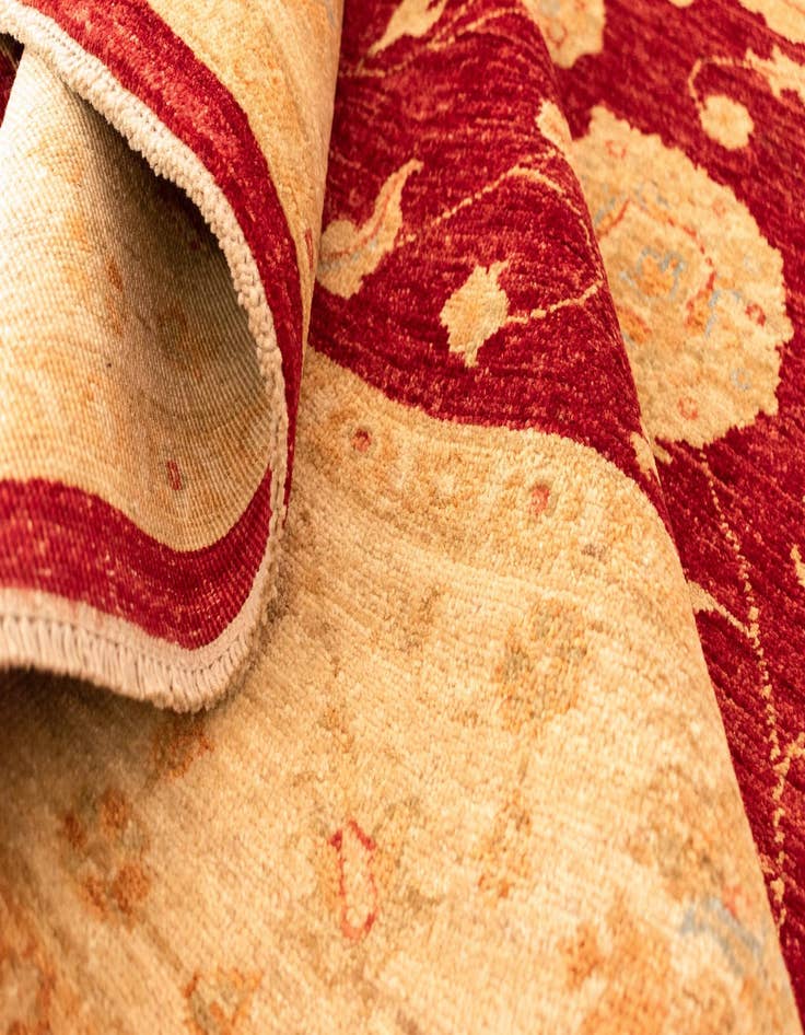 Detail image of  6' 8 x 9' 6 Peshawar Ziegler Wool Rug