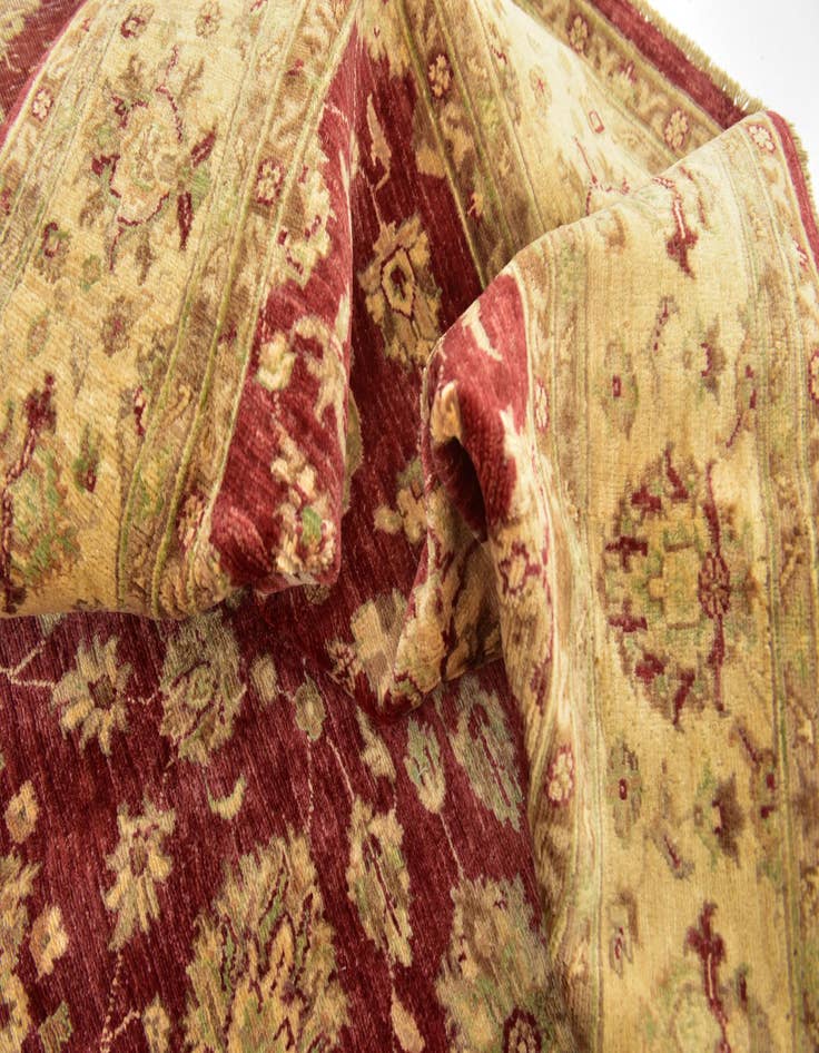 Detail image of  4' 10 x 6' 3  Hand Knotted Peshawar Ziegler Rug