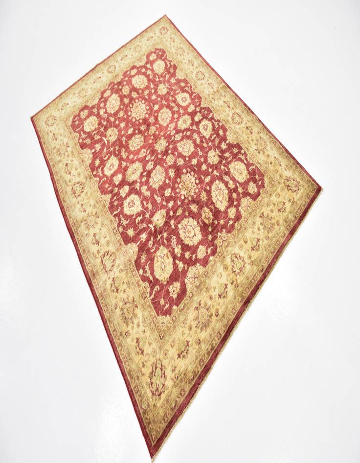 Detail image of  4' 10 x 6' 3  Hand Knotted Peshawar Ziegler Rug