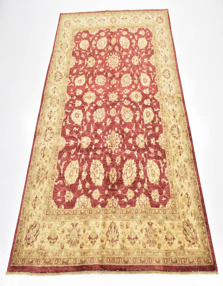 Detail image of  4' 10 x 6' 3  Hand Knotted Peshawar Ziegler Rug