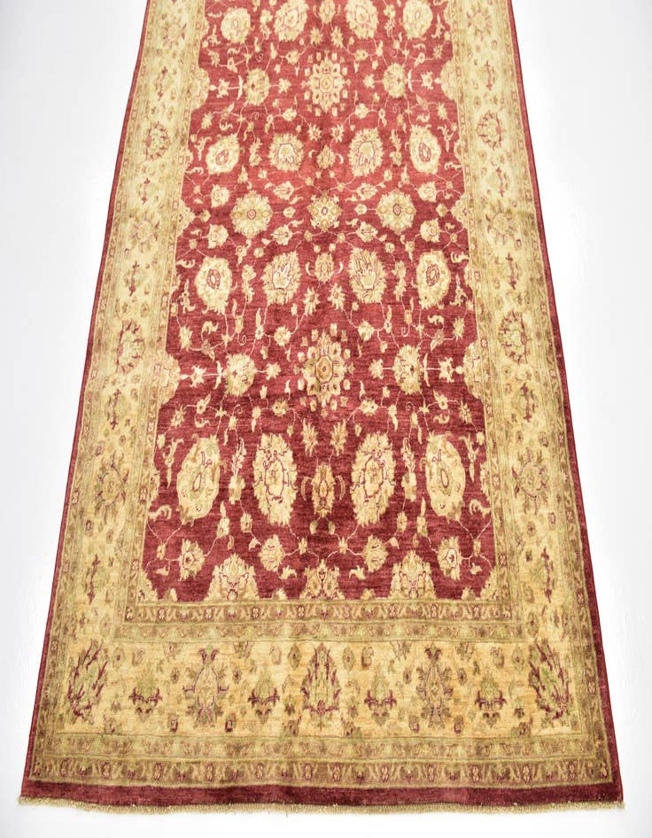 Detail image of  4' 10 x 6' 3  Hand Knotted Peshawar Ziegler Rug